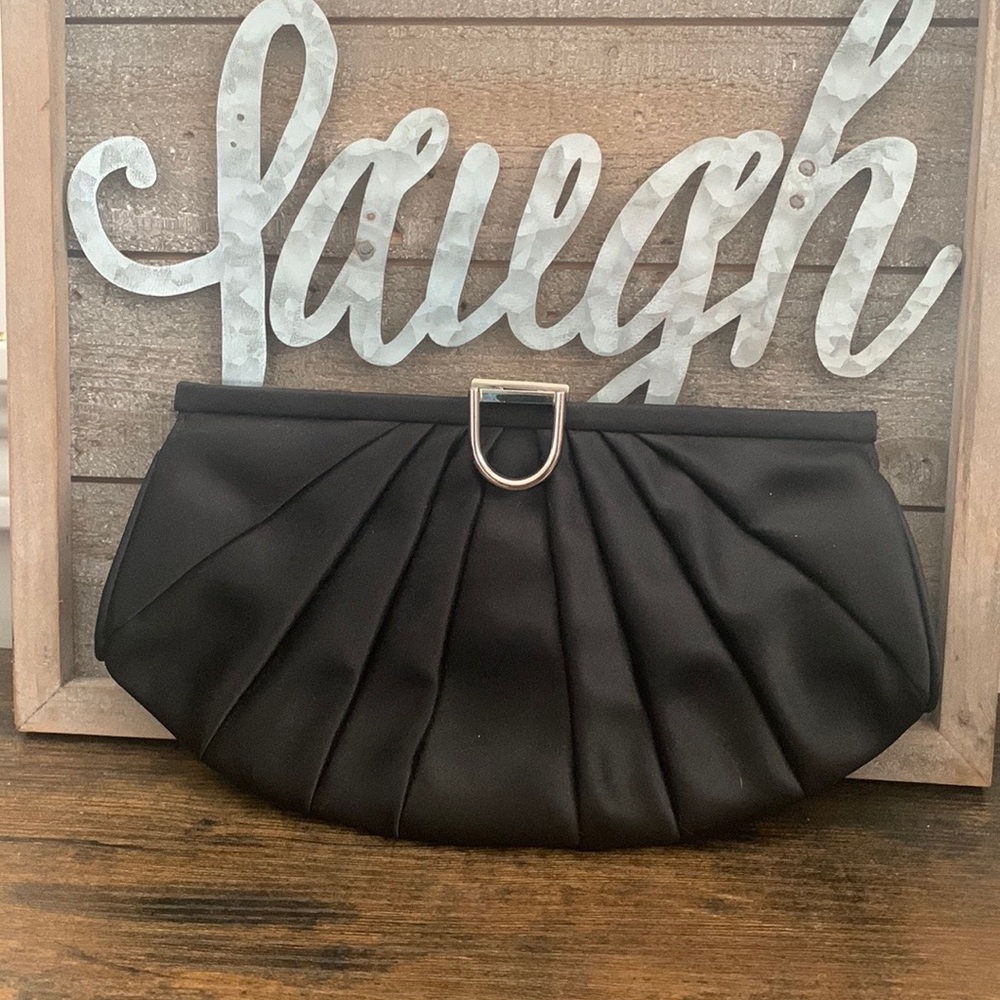Ann Taylor satin clutch